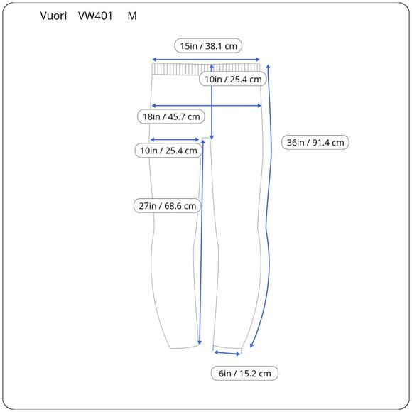 Vuori Ripstop Army Green Pants Drawstring VW401 Zipped Pockets Elastic Waist M - Picture 8 of 8